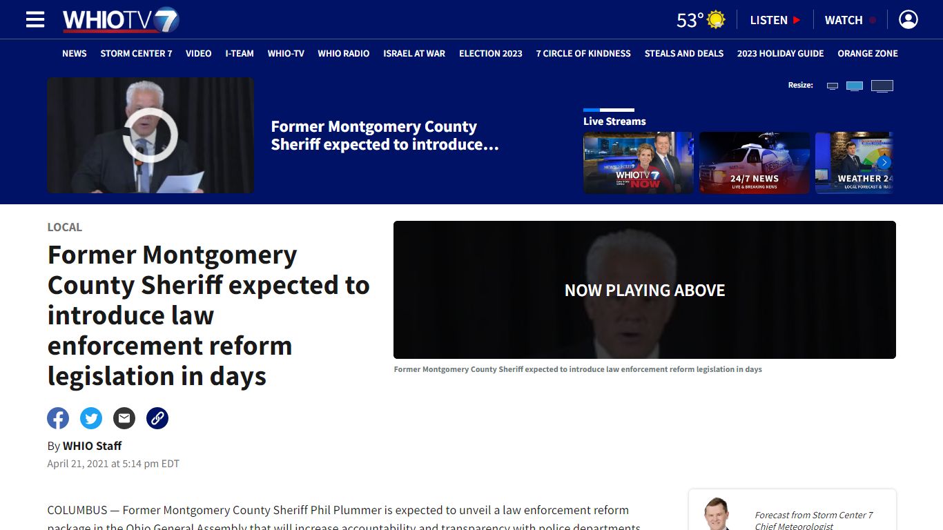 Former Montgomery County Sheriff expected to introduce law enforcement ...
